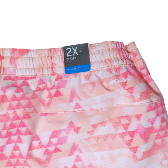 Columbia Bogata Bay Stretch Geometric 6" Inseam Shorts Women's Plus Size 2X - Picture 5 of 10